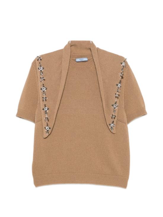 26FW 프라다 스웨터 P24D3G 17E2F0040 CAMEL