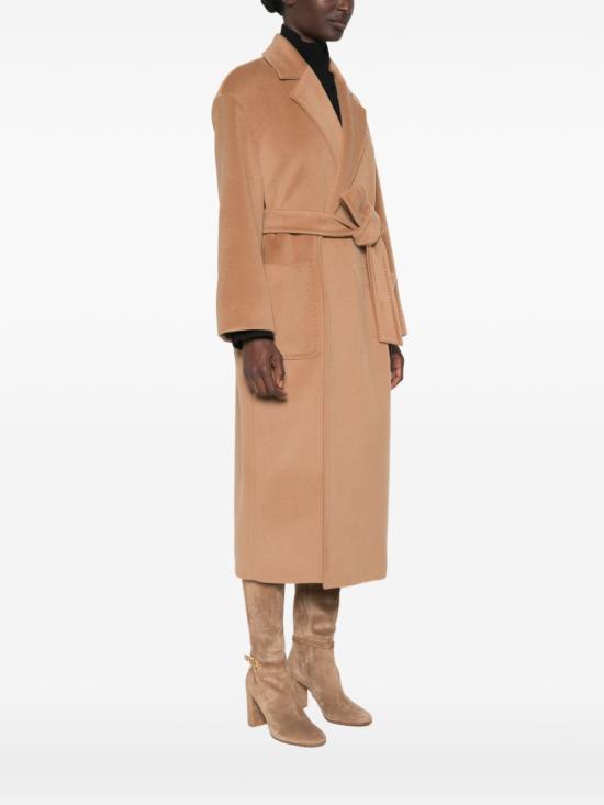 26FW 막스마라 벨티드 노치트 라펠 울 코트 26016092600 002 CAMEL - MAX MARA