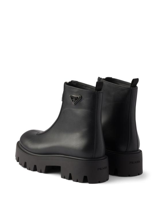 26FW 프라다 레더 지퍼 부티 1T328O UZEF0002 BLACK - PRADA