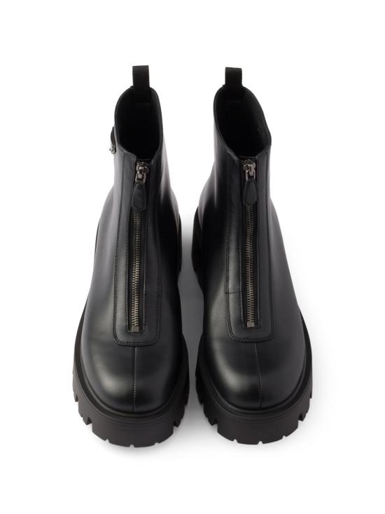 26FW 프라다 레더 지퍼 부티 1T328O UZEF0002 BLACK - PRADA