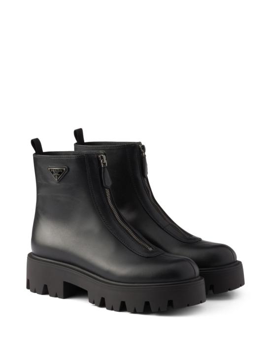 26FW 프라다 레더 지퍼 부티 1T328O UZEF0002 BLACK - PRADA