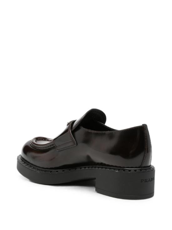 26FW 프라다 초콜릿 브러쉬드 레더 로퍼 1D246M X6OF0038 BROWN - PRADA