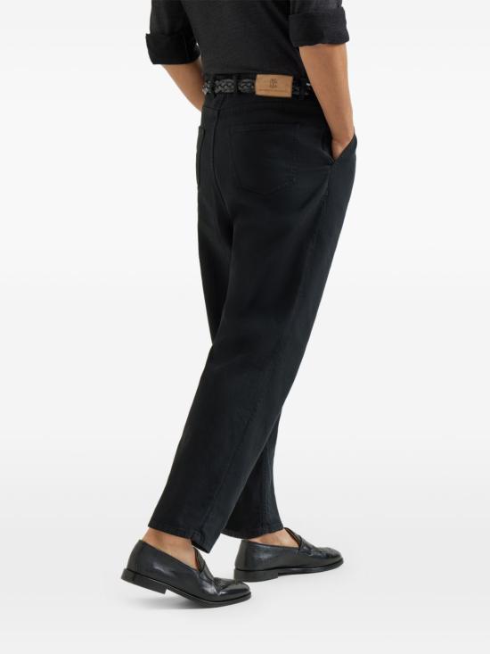 26SS 브루넬로 쿠치넬리 데님 팬츠 M277PK2310 C101 BLACK - BRUNELLO CUCINELLI