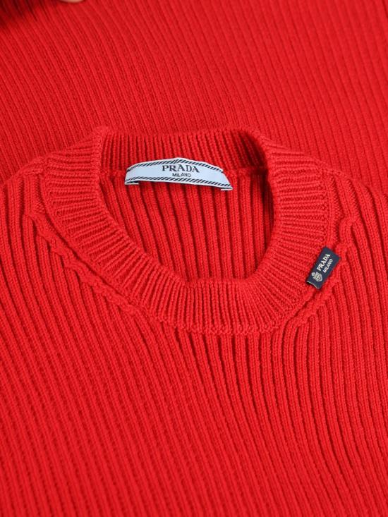 26FW 프라다 스웨터 P24E3Q 6584F0011 RED - PRADA