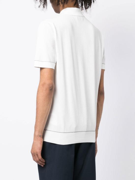26FW 브리오니 폴로 티셔츠 UMR20O P0K159040 WHITE - BRIONI