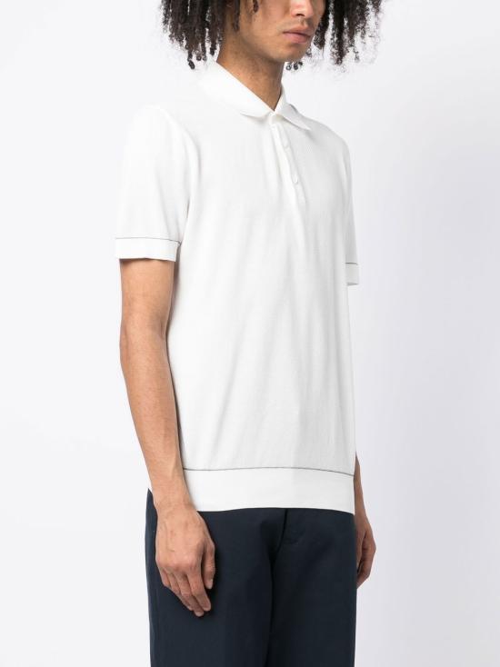 26FW 브리오니 폴로 티셔츠 UMR20O P0K159040 WHITE - BRIONI