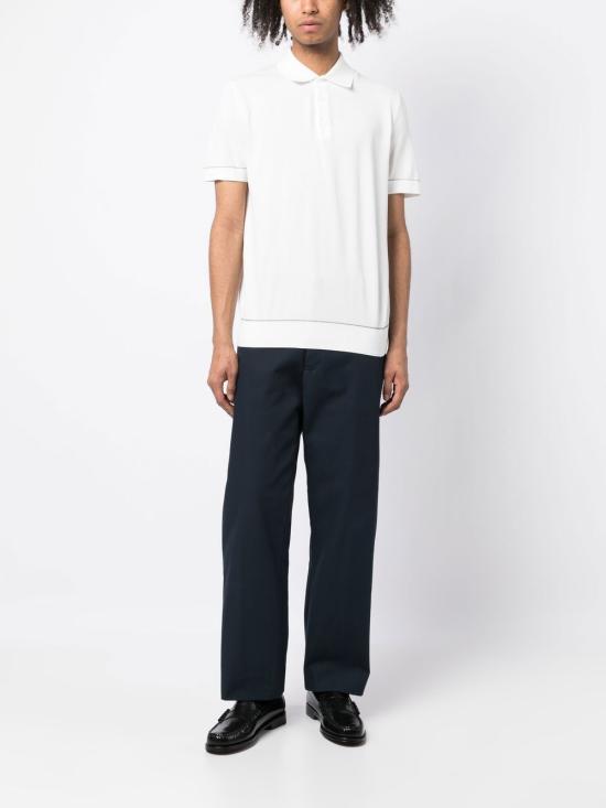 26FW 브리오니 폴로 티셔츠 UMR20O P0K159040 WHITE - BRIONI