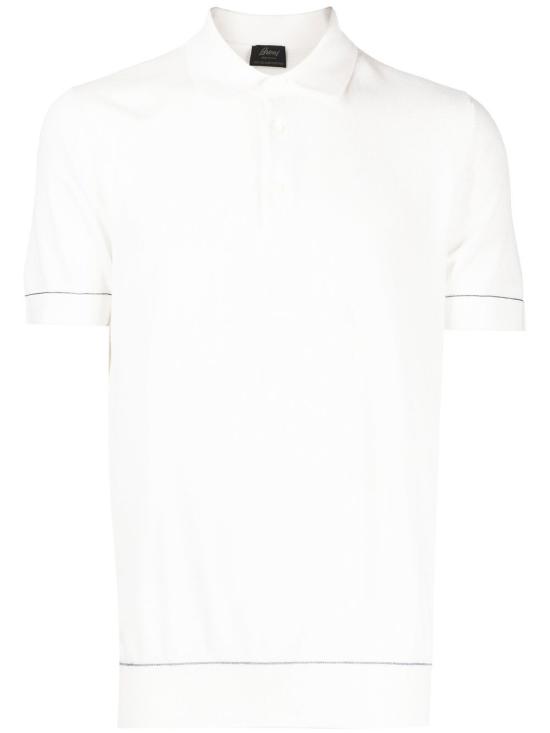 26FW 브리오니 폴로 티셔츠 UMR20O P0K159040 WHITE