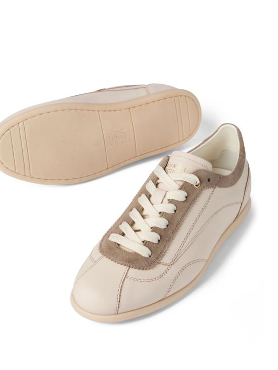 26SS 브루넬로 쿠치넬리 스니커즈 MZULMHD337 CFM24 BEIGE - BRUNELLO CUCINELLI