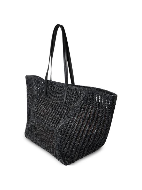26SS 브루넬로 쿠치넬리 테크노 라피아 BC Duo 백 MB97D2571 C101 BLACK - BRUNELLO CUCINELLI
