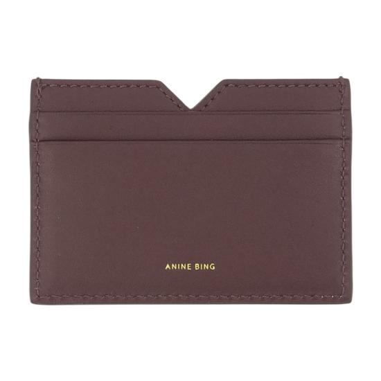 26FW 애니빙 명함지갑 A 12 12841 BGN28 burgundy - ANINE BING