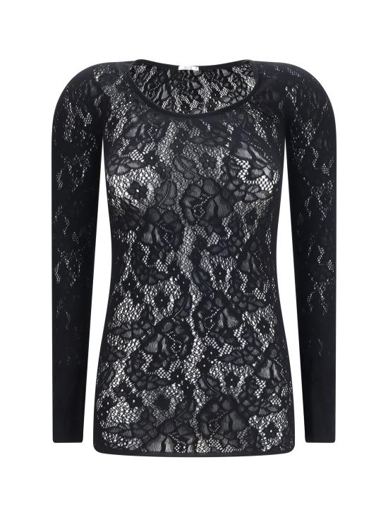 26FW 월포드 긴팔 티셔츠 53411 7005 BLACK