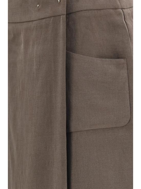 26FW 조르지오 아르마니 롱 스커트 GW003452TE23029 U6063 BROWN - GIORGIO ARMANI