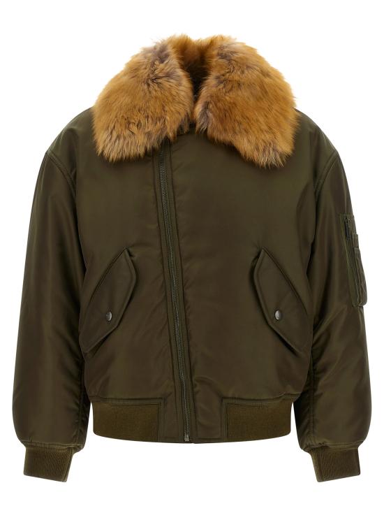 26FW 생로랑 봄버 자켓 A00300YZ9HT3117 Green