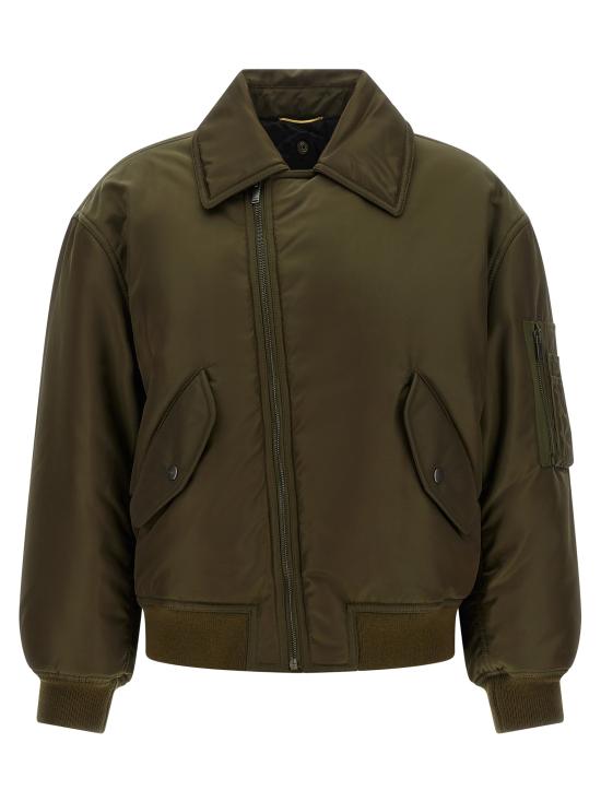 26FW 생로랑 봄버 자켓 A00300YZ9HT3117 Green - SAINT LAURENT