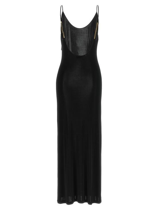 26FW 생로랑 롱 원피스 876792Y38DS1000 Black - SAINT LAURENT