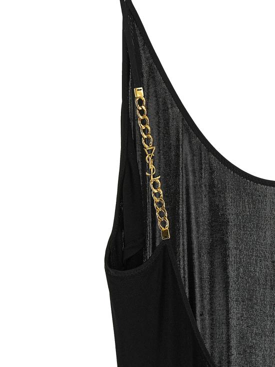 26FW 생로랑 롱 원피스 876792Y38DS1000 Black - SAINT LAURENT