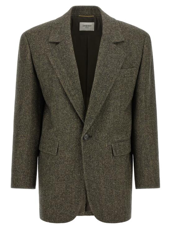26FW 생로랑 수트 세트 866250Y3L222012 Brown
