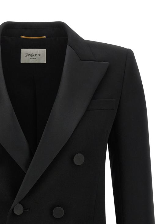 26FW 생로랑 수트 세트 665488Y7E631000 Black - SAINT LAURENT