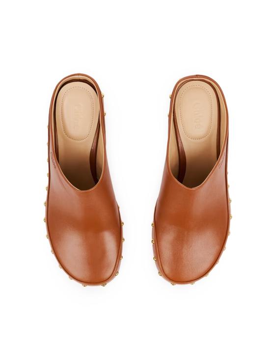 26FW 끌로에 뮬/슬리퍼 CH26A20PUN 27T GINGER BROWN - CHLOE