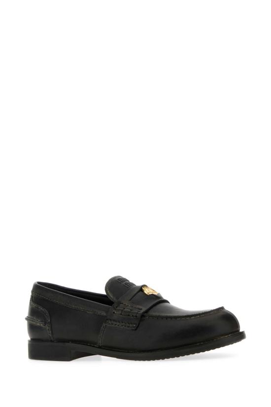 26FW 미우미우 플랫 슈즈 5D773DF0205OD F0002 BLACK - MIU MIU