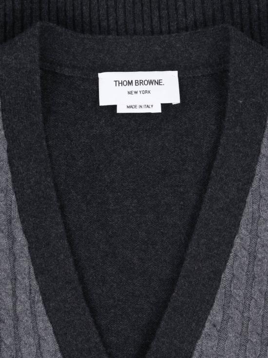 26FW 톰브라운 스웨터 MKC650A Y1018 982 GREY - THOM BROWNE