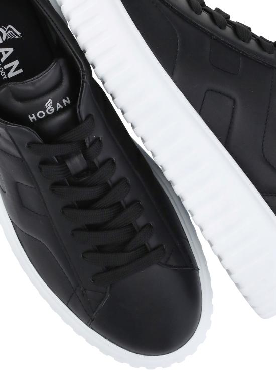 26FW 호간 H 스트라이프 스니커즈 HXM6450FC60LE9 9999 Black - HOGAN