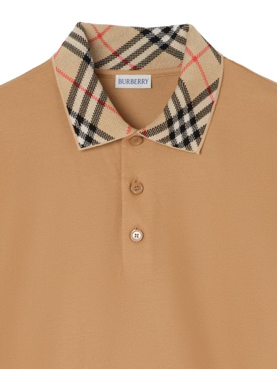 26FW 버버리 폴로 티셔츠 8126964 A1435 BEIGE - BURBERRY