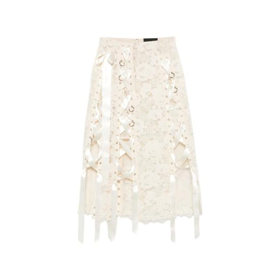 26FW 시몬로샤 미디 스커트 3220 1298 ECRU NEUTRALS