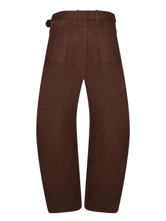27FW 르메르 트위스트 벨티드 팬츠 PA326 LD1077 BR512 Brown - LEMAIRE