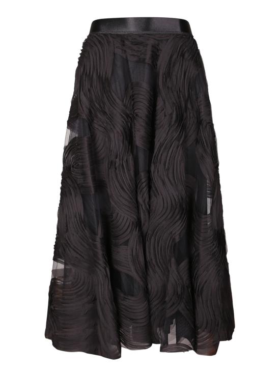 27FW 니사 롱 스커트 FS16841 BLACK