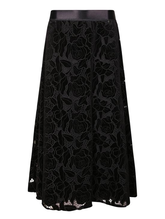 27FW 니사 롱 스커트 FS16842 BLACK