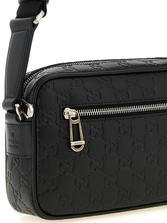 26FW 구찌 GG 엠블럼 스몰 크로스바디백 850242AAFOM1053 Black - GUCCI