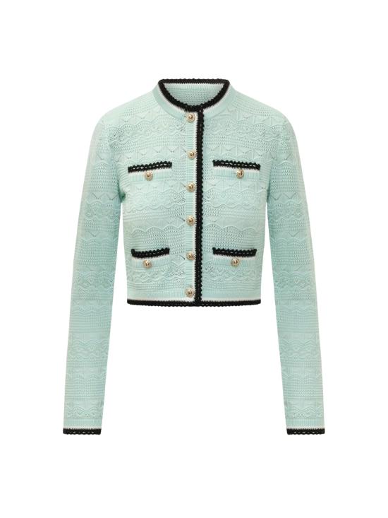 26FW 셀프 포트레이트 가디건 PF26072CG GREEN