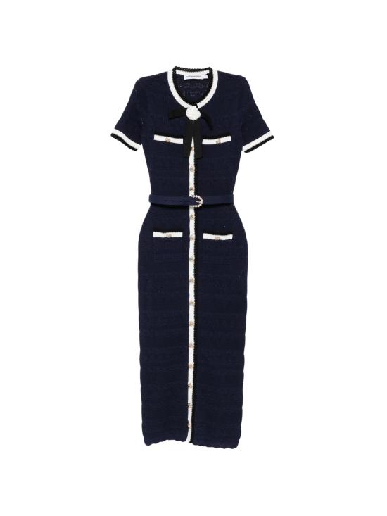 26FW 셀프 포트레이트 미디 원피스 PF26072MAN NAVY