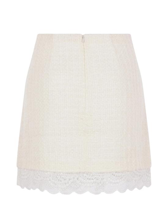 26FW 셀프 포트레이트 숏 스커트 PF26002SKC CREAM WHITE - SELF PORTRAIT