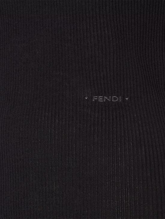 26FW 펜디 폴로 티셔츠 FZXF36 B1QQF0QA1 BLACK - FENDI