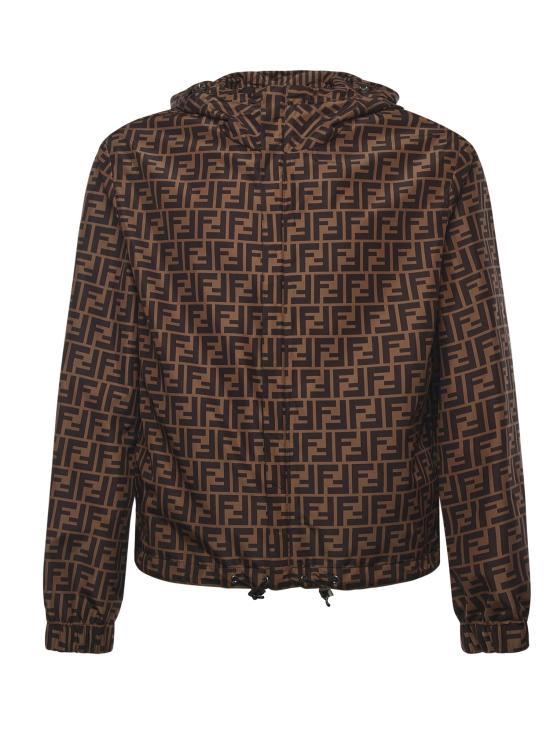 26FW 펜디 리버시블 나일론 윈드브레이커 블루종 FAA615 A79NF13IZ BROWN