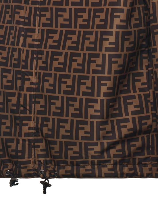 26FW 펜디 리버시블 나일론 윈드브레이커 블루종 FAA615 A79NF13IZ BROWN - FENDI