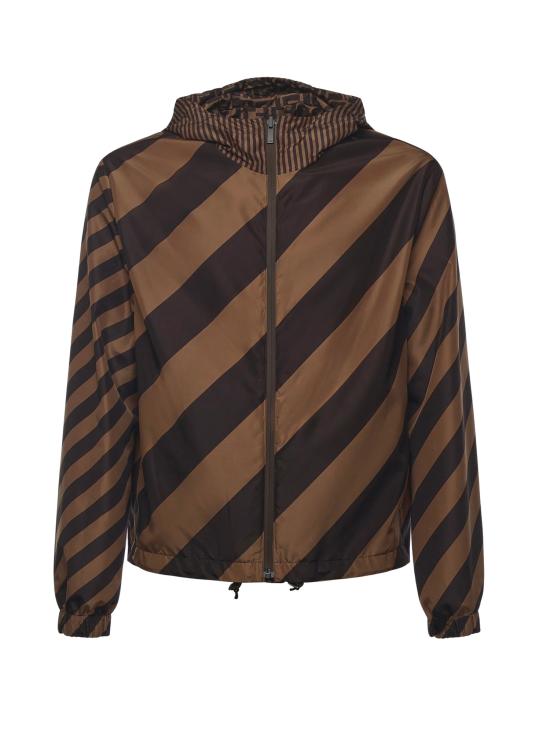 26FW 펜디 리버시블 나일론 윈드브레이커 블루종 FAA615 A79NF13IZ BROWN - FENDI