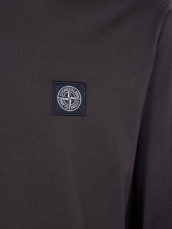 26FW 스톤 아일랜드 패치 슬림핏 롱슬리브 티셔츠 L2S15 2100031 S0013 V0078 COAL GREY DOM - STONE ISLAND