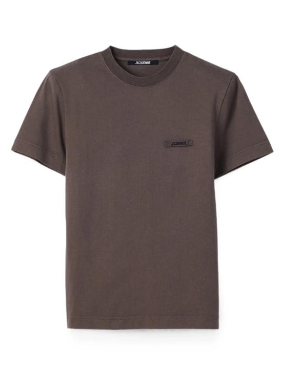 26FW 자크뮈스 그로그랭 로고 솟슬리브 티셔츠 TSW00550AJ00029 850 BROWN