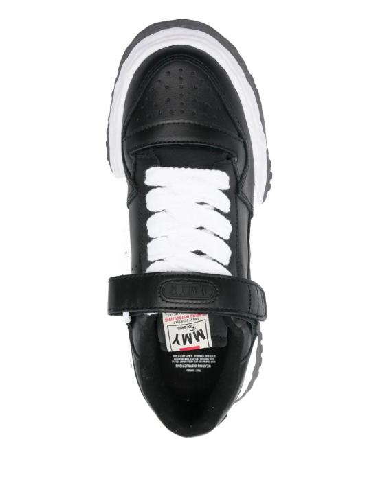 25FW 메종 미하라 야스히로 키스 OG솔 가죽 로우탑 스니커즈 A15FW738 BLACK - MAISON MIHARA YASUHIRO