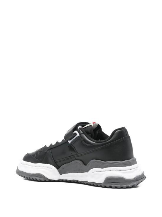 25FW 메종 미하라 야스히로 키스 OG솔 가죽 로우탑 스니커즈 A15FW738 BLACK - MAISON MIHARA YASUHIRO