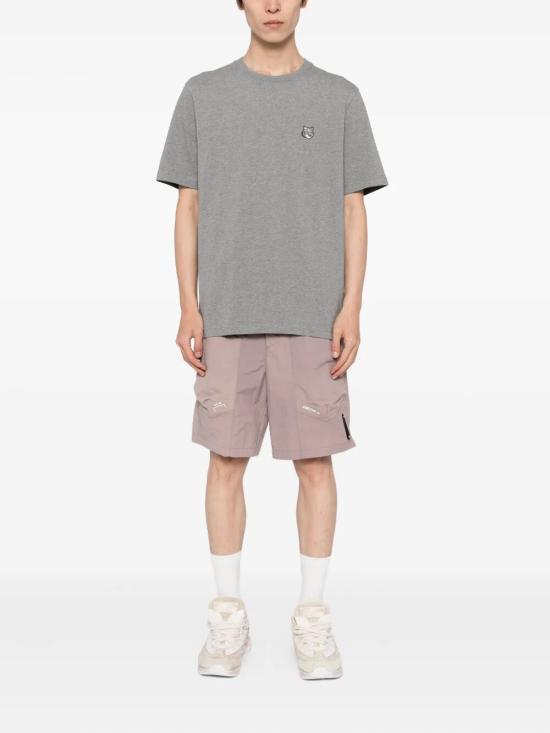 26FW 메종키츠네 폭스 헤드 컴포트 티셔츠 PM00108KJ7025 H131 MEDIUM GREY MELANGE - MAISON KITSUNE