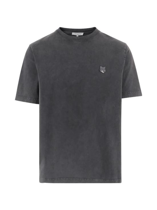 26FW 메종키츠네 반팔 티셔츠 PM00108KJBIT7 0519 BLACK FADED
