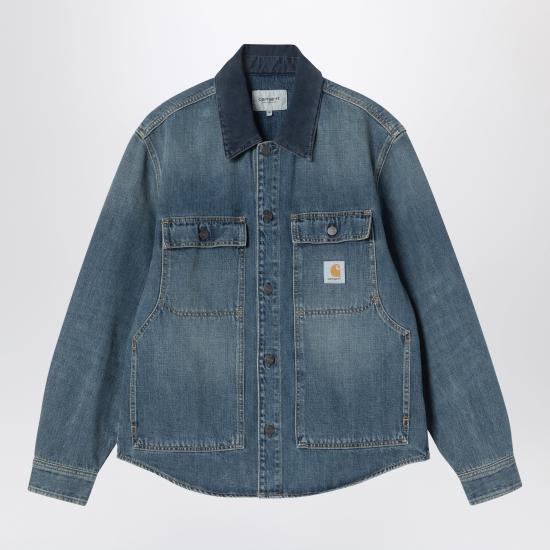 26FW 칼하트 WIP 데님 셔츠 I037532CO Blue