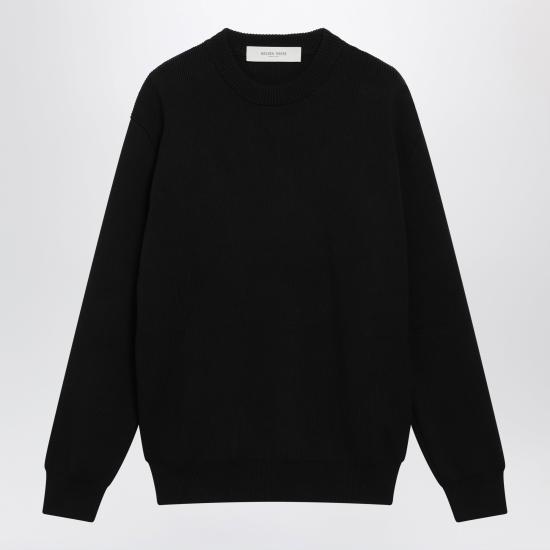 26FW 골든구스 Golden 레터링 밀리터리 크루넥 스웨터 GMP00841P001972 Black