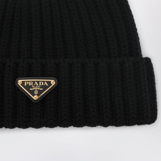 26FW 프라다 울 비니 울 비니 1HC3902DZL Black - PRADA