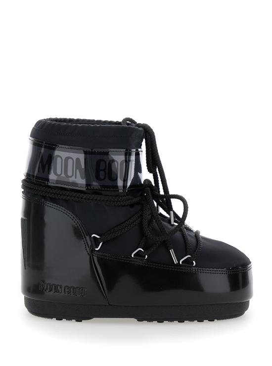 26FW 문부츠 아이콘 나일론 로우 부츠 80D1409350N001 Black